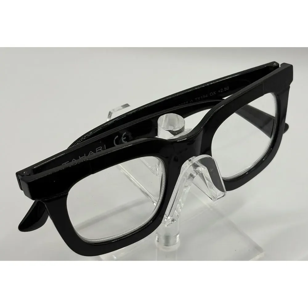 Tahari CTX0927-D TX194 Black Reading Glasses +2.50 Square Women